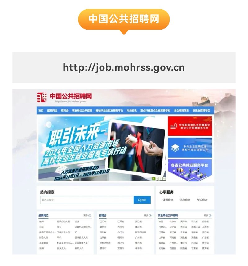找工作,官方社招平台有哪些? 人力资源社会保障部中国公共招聘网,就业